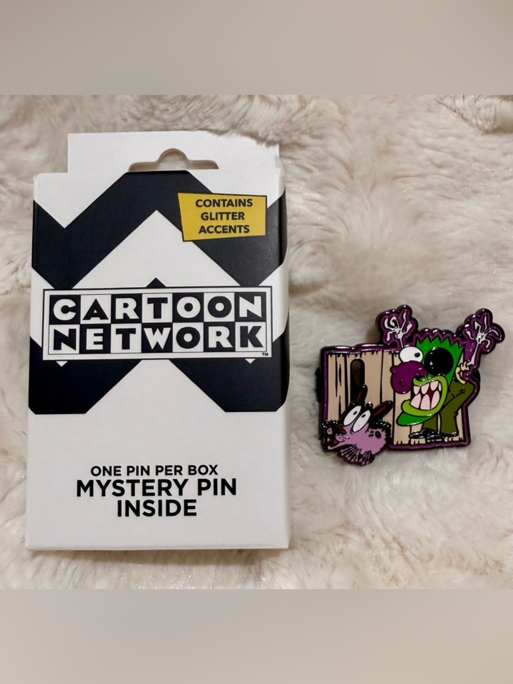 Buckle-Down Courage The Cowardly Dog Sliding Blind Box Enamel Pin